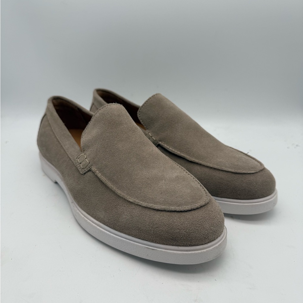 BRAND NEW EXPRESS Men’s Suede Leather Light Tan Slip On Loafers Size 10